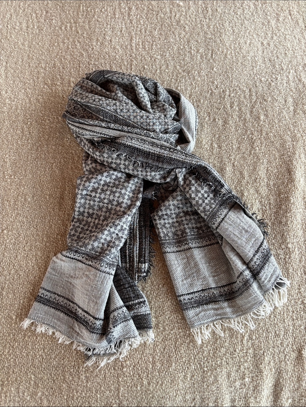 Woven Cotton Scarf/Shawl